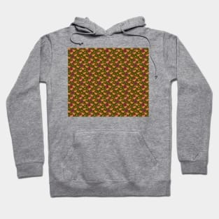 Cute Brown Fall Chicken Pattern Hoodie